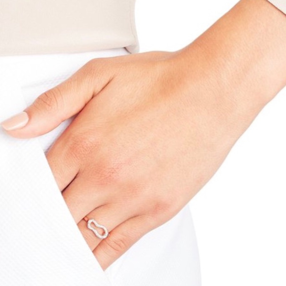Monica Vinader Riva Mini Pod Rose Gold Ring
